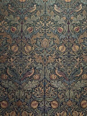 William Morris Jacquard Woven Panel Canvas Painting