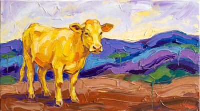 Franz Marc Yellow Sacred Cow Bold Canvas Wall Art