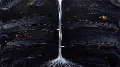 Senju Minimal Single Thread Falls Canvas Wall Art