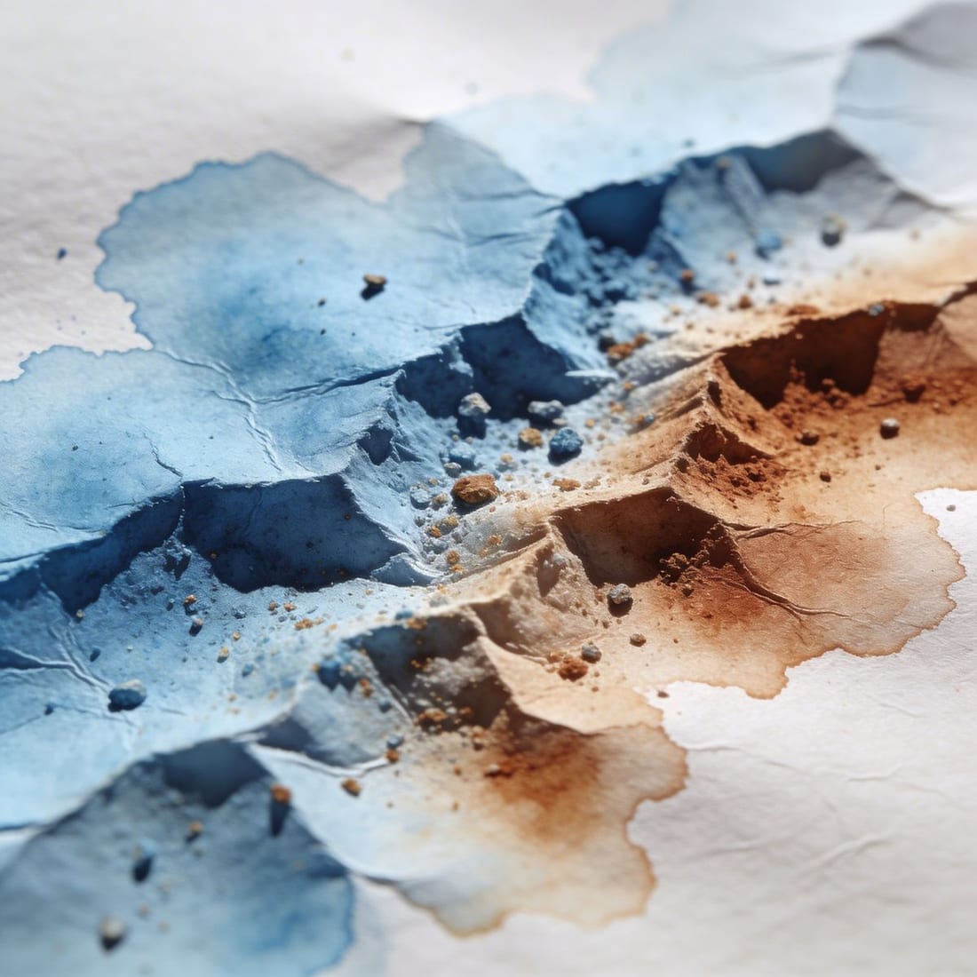 Fluid pour abstract print