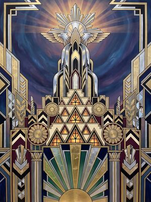 Art Deco Chrysler Building Canvas Wall Art