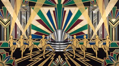 Art Deco Flapper Dance Kick Line Canvas Painting