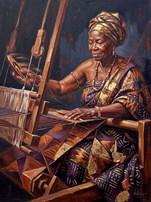 Traditional Weaver Canvas Painting
