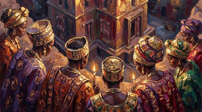 Ethiopian Rock Church Canvas Painting