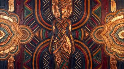 Mudcloth Abstract Canvas Painting