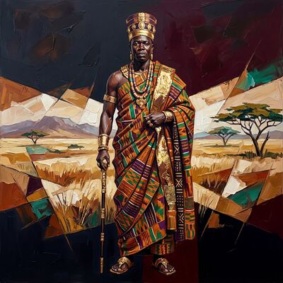 Savanna Landscape Canvas Painting