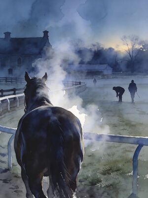 Churchill Downs Twin Spires Derby Day Watercolor Canvas Print