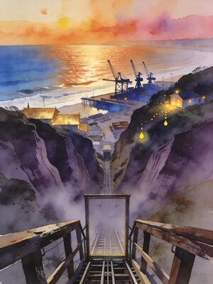 Valpara So Watercolor Canvas Print