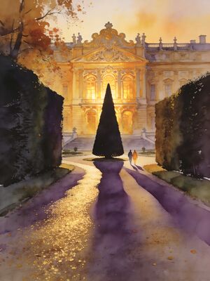 W Rzburg Watercolor Canvas Print