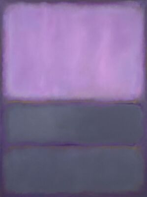 Mark Rothko Lavender and Slate Canvas Painting
