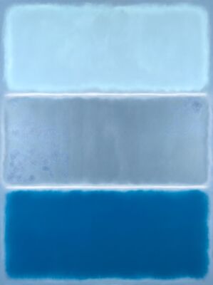 Mark Rothko Arctic Blue Canvas Painting