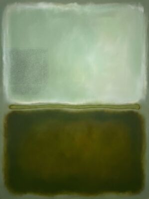 Mark Rothko Sage and Moss Canvas Painting