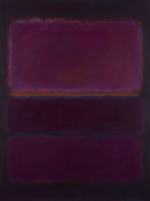 Mark Rothko Deep Plum Canvas Painting