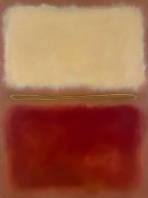Mark Rothko Sand and Clay Canvas Painting