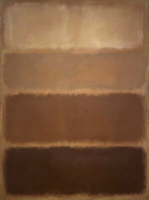 Mark Rothko Sepia Layers Canvas Painting