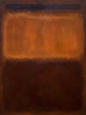 Mark Rothko Raw Sienna Canvas Painting