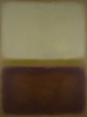 Mark Rothko Khaki and Walnut Canvas Painting
