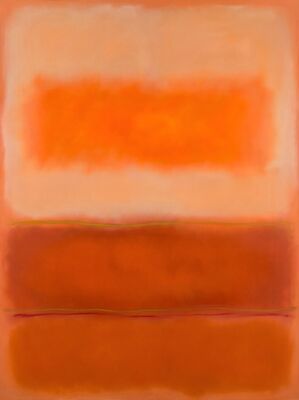 Mark Rothko Orange Journey Canvas Painting