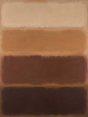 Mark Rothko Brown Earth Tones Canvas Painting