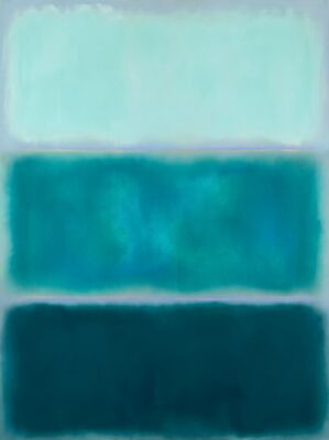 Mark Rothko Teal Depths Canvas Painting
