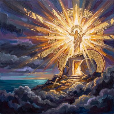 Resurrection of Christ Canvas Painting