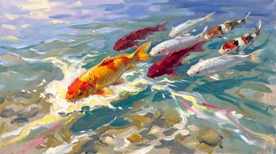 Koi Fish Marine Canvas Wall Art