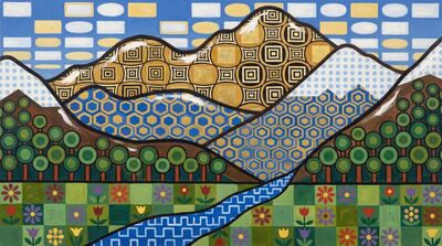 Mountain Vienna Secession Panorama Canvas Wall Art