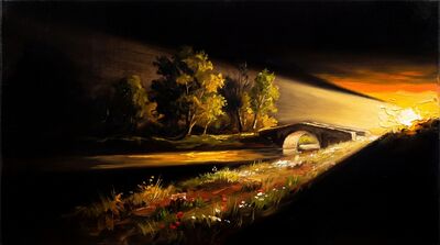 Breaking Dark Sunrise Canvas Wall Art