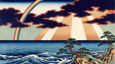 Storm Clearing Over Sea Canvas Wall Art