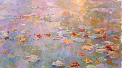 Autumn Carpet Water Lilies Canvas Painting