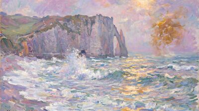 Normandy Coast Canvas Painting
