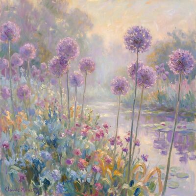 Allium Spheres Canvas Painting