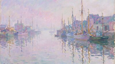 Harbor Morning Canvas Painting