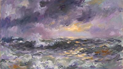 Stormy Sea Canvas Wall Art