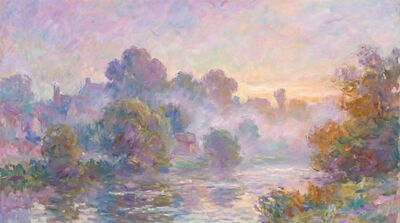 Fog Lifting Canvas Painting