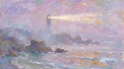 Coastal Fog Canvas Painting