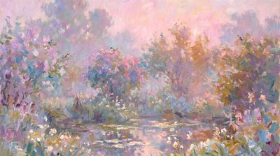 Dawn Chorus Garden Canvas Wall Art