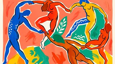 Henri Matisse Inspired Blue Nudes Canvas Wall Art