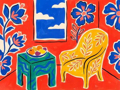 Henri Matisse Red Room Canvas Wall Art