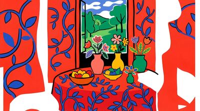 Henri Matisse Harmony in Red Canvas Painting