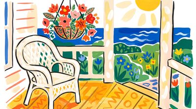 Matisse Inspired Summer Porch Canvas Wall Art