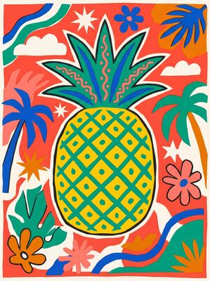 Henri Matisse Pineapple Centerpiece Canvas Painting