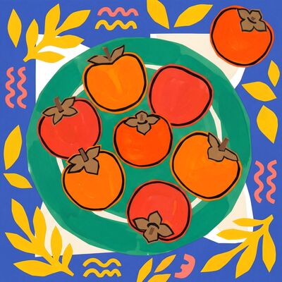 Henri Matisse Persimmon Still Life Canvas Painting