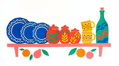 Matisse Style Kitchen Shelf Canvas Wall Art