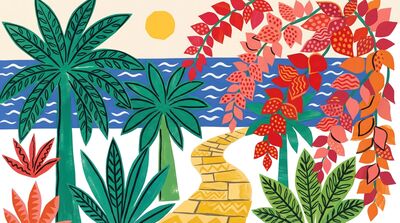 Henri Matisse Riviera Garden Canvas Painting