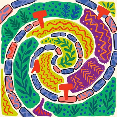 Henri Matisse Herb Spiral Garden Canvas Wall Art