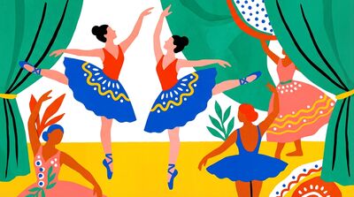 Matisse Style Ballet Dancers Canvas Painting