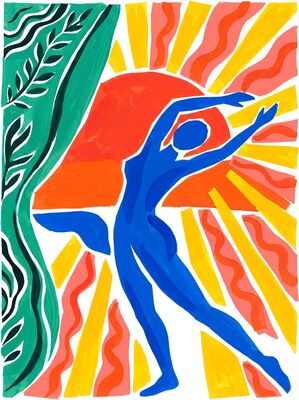 Henri Matisse Morning Stretch Canvas Wall Art