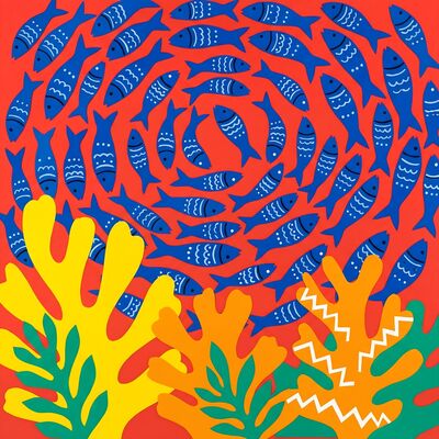 Henri Matisse School of Fish Canvas Wall Art
