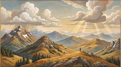 Epic Ultra Wide Mountain Panorama Canvas Wall Art